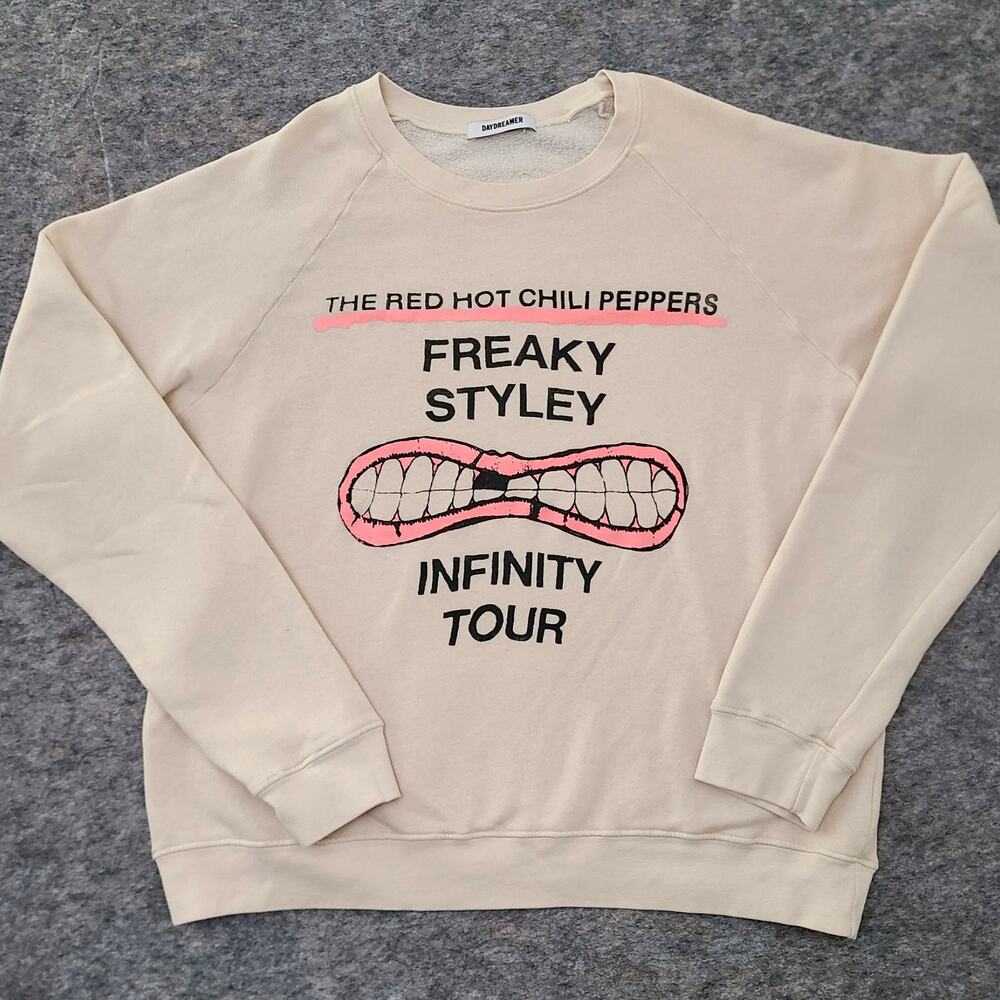 Daydreamer Red Hot Chili Peppers Sweater Mens Large Infinity Tour Freaky Styley